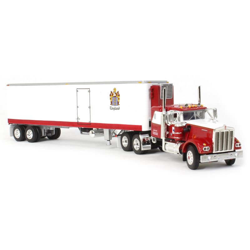 First Gear DCP 1/64 Kenworth W900A 36in Sleeper & 40 Ft. Vintage Reefer, CR England 60-0936, 2 of 6