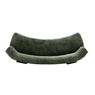 Olive Green Chenille 3-Piece Sofa and Accent Chairs Set