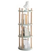 TOAOTBNBO 360° Rotating Bookshelf with Large-Capacity Storage Space, 4 Tier Standing Bookcase for Teenager Corner Shelf for Study Room, Blue - 2 of 4
