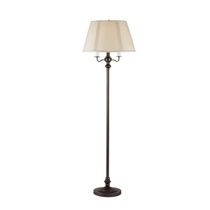 Cal Lighting BO-315-DB Traditional Four Light Floor Lamp, 59-Inch, Bronze/Dark Finish - 1 of 3