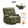 Ultra-Comfort Oversized Massage Recliner Chair, Manual Swivel Rocker for Living Room, Includes Lumbar Support,Side Pockets&Cup Holders - 2 of 4