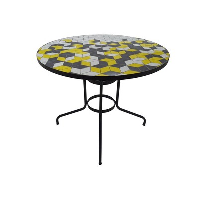 Mosaic Patio Dining Table Target, Dominico Outdoor Cast Stone Side Table