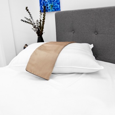 SensorPEDIC Jumbo Fiber Filled Bed Pillow and Cupron Standard/Queen Pillowcase