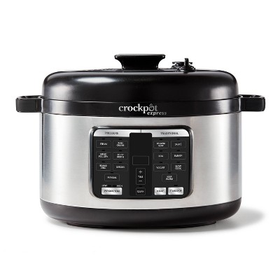 Crockpot Express 6qt Oval Max Pressure Cooker, Stainless Steel