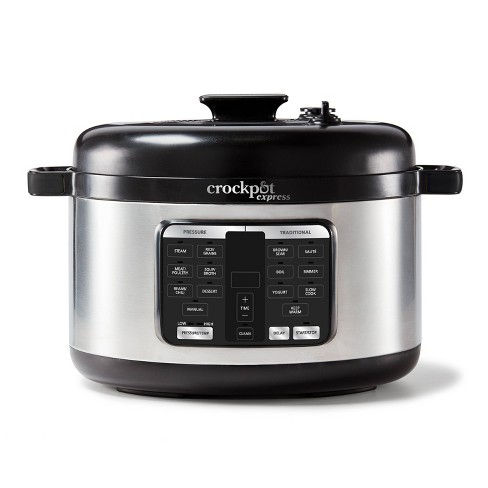 Crockpot Express 6qt Oval Max Pressure Cooker, Stainless Steel - image 1 of 4