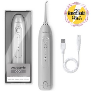 AquaSonic Icon Electric Water Flosser - Rechargeable, Included Jet Tip, Charging Cord, Home & Travel Use - 1 of 4