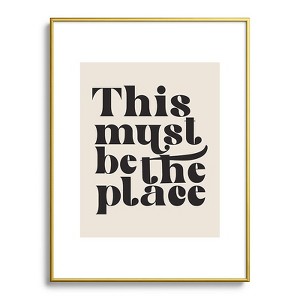 DirtyAngelFace This Must Be The Place Metal Framed Art Print - Deny Designs - 1 of 3