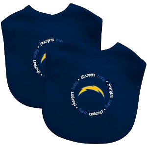 BabyFanatic Officially Licensed Unisex Baby Bibs 2 Pack - NFL Los Angeles Chargers - 1 of 3