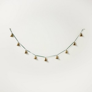 Brass Bell Garland with Velvet Ribbon - Hearth & Hand™ with Magnolia - 1 of 3