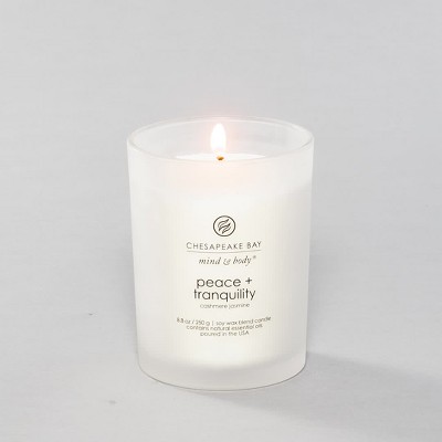Green Frosted Glass Soy Scented Jar Candle with Wood Lid