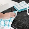 T-fal Coordinating Flat Waffle Weave Dish Cloth  Eight Pack  Breeze - 4 of 4