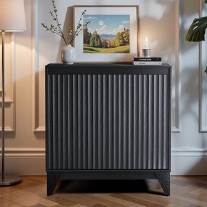 KOLIGEY 32" Tall 2 - Door Accent Cabinet With Adjustable Shelf - 1 of 4