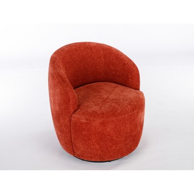 NicBex Chenille Fabric Glider Rocking Chair,Upholstered Swivel Accent Armchairs with Black Powder Coating Metal Ring,Nursing Chair for Bedroom