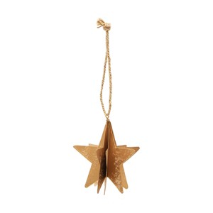 Gallerie II Gold Star Metal Ornament - 1 of 3