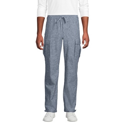 Lands' End Men's Linen Cotton Cargo Pants