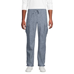 Lands' End Men's Linen Cotton Cargo Pants - 1 of 4