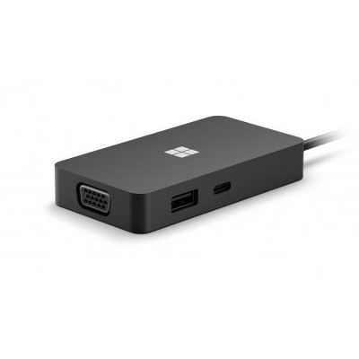 Microsoft USB-C Travel Hub - 1 x USB-C @ 10Gbps pass-through charging - 1 x USB-A 3.2 Gen 2 @ 10Gbps pass-through charging