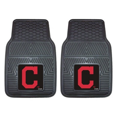 MLB Cleveland Indians Vinyl Car Mat Set - 2pc