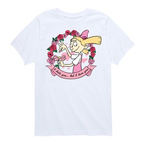 Boys' - Hey Arnold! - Valentine's I Love You Short Sleeve Graphic T-Shirt - 1 of 4