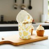 Unique Bargains Disposable Baking Cups Wood Pulp Paper PE Coating Gold Tone White 2.76"x2.17" 50 Pcs - 2 of 4
