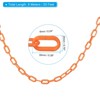 Unique Bargains Adjustable Crowd Control at Driveway Plastic Chain Barrier with Snap Hook - 2 of 4