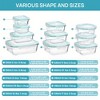 Vtopmart 10 pcs Glass Food Storage Containers with Lids,Leak Proof, Airtight Glass Lunch Bento Boxes for Microwave, Oven, Freezer And Dishwasher - 4 of 4