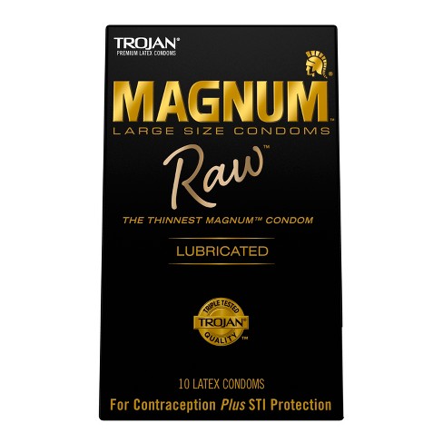 Trojan Magnum Raw Condoms - 10ct : Target