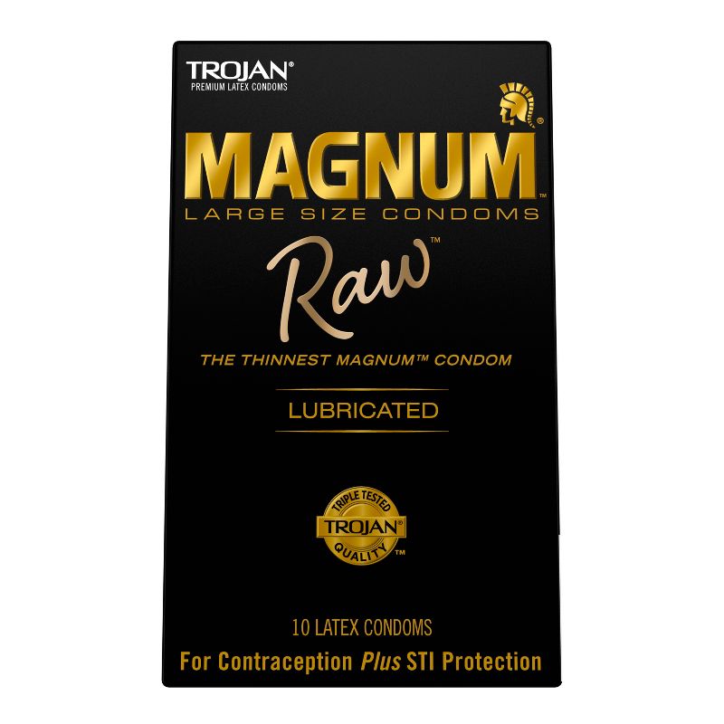 Trojan Magnum Raw Condoms - 10ct, 1 of 6