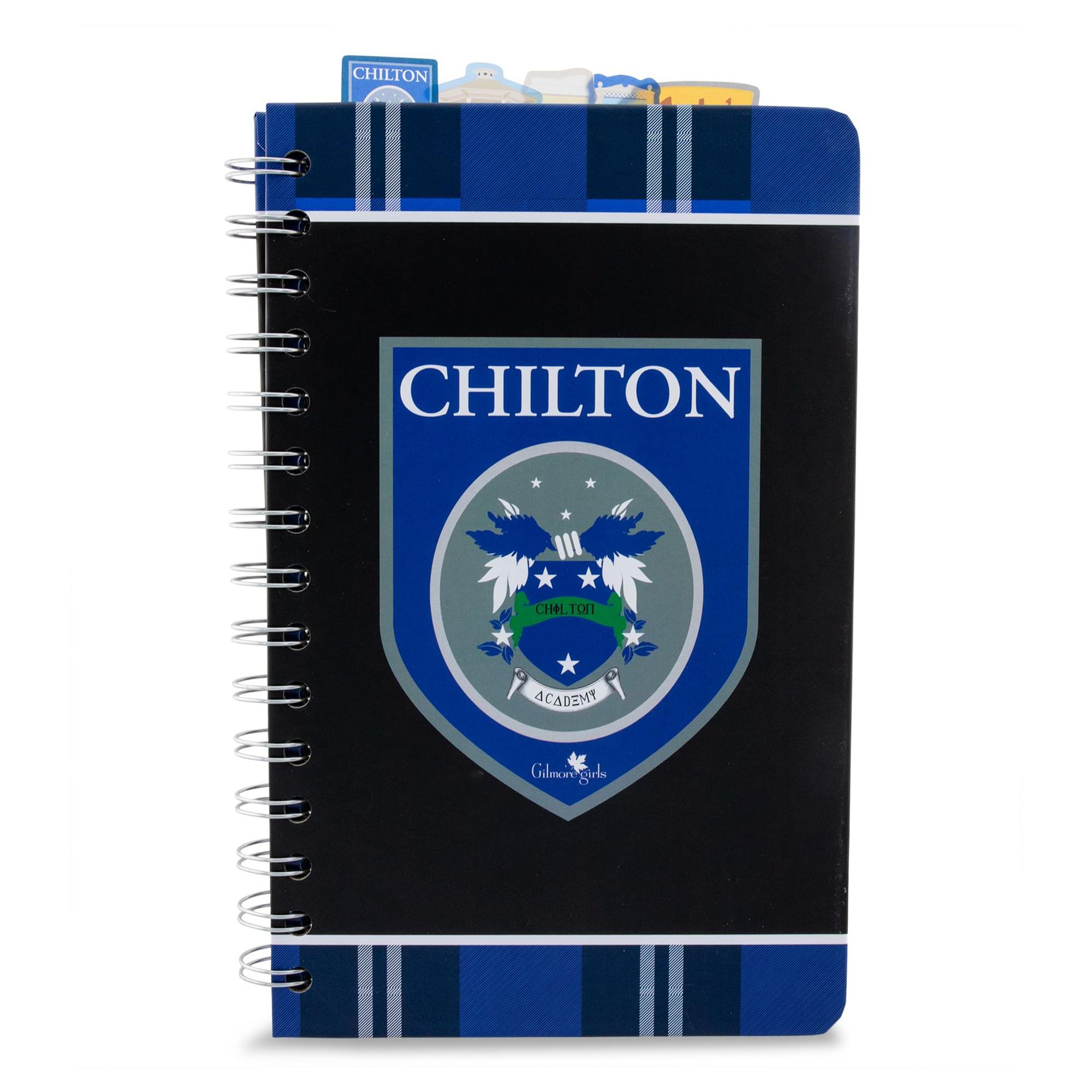 Silver Buffalo Gilmore Girls Chilton Academy 5-Tab Spiral Notebook With 75 Sheets | 5 x 8 Inch