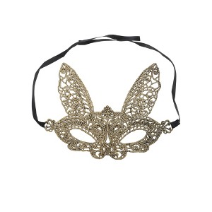 Unique Bargains Lace Long-Ear Bunny Half Face Party Mask 1 Pc - 1 of 4