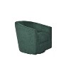 Liria Wooden Upholstered Barrel Chair for Livingroom with Metal Swivel Base| ART OF LIVING DESIGNS - 2 of 4