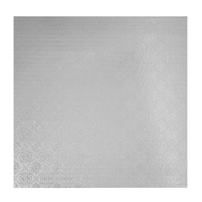 O'Creme Square Silver Cake Drum Board, 12" x 1/4" Thick, Pack of 10