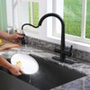 CASAINC Kitchen Faucet with Pull Down Sprayer Efficient Cleaning for with Deck Plate - 3 of 4