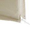 Crosley Outdoor Catalina Round Sectional Furniture Cover, Tan: Vinyl, Fits Wicker Sectional, 90 Day Warranty - 4 of 4