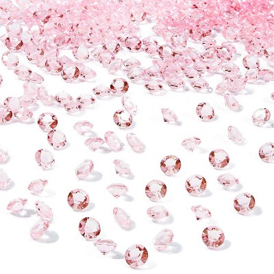 9mm Pink 2 3/4 Carat Diamond Confetti AB Coating For Table Scatter 200 PCS 