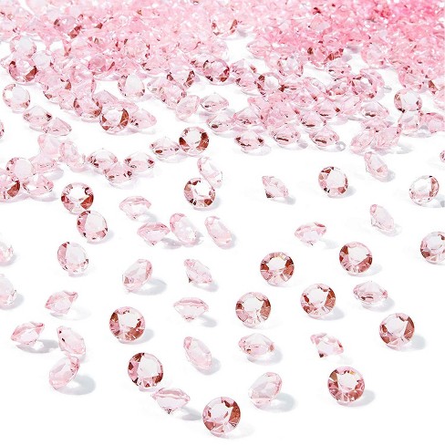 Bright Creations 10 Pieces Pink Fake Diamond Acrylic Gems Jewels Crystal Gemstones For Vase Fillers Party Decor Target