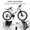 Topteng 26" Mountain Bike 27-Speed Double Disc Brake Suspension Fork MTB for Adults - 3 of 4