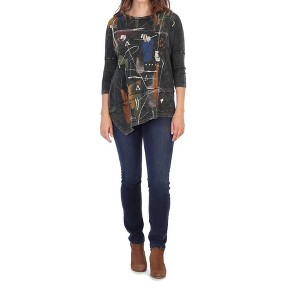 Women's Whitney Mineral Washed Dolman Sleeve Cotton Top - Jess & Jane - 1 of 2
