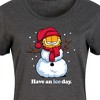 Women's Garfield Have An Ice Day Graphic T-shirt Dress - Heather Charcoal - 4X - 2 of 4