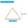 Unique Bargains Jewelry Handmade Triangle Earrings Beading Hoop 30 Pcs - 2 of 4