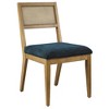 Modway Nimba Faux Rattan Fabric Dining Chairs Set of 2 - 2 of 4