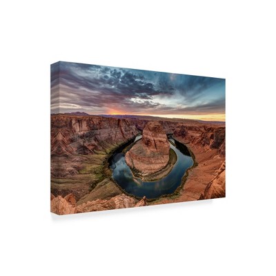 Trademark Fine Art -Pierre Leclerc 'Horseshoe Bend' Canvas Art