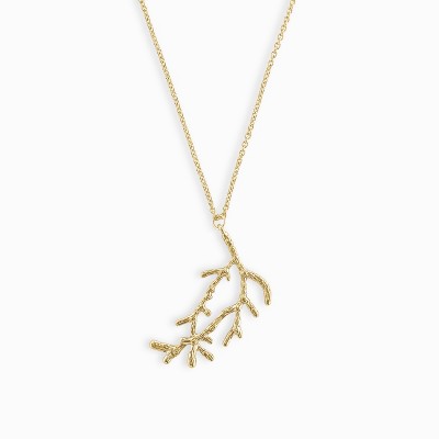 sanctuaire Branch Statement Necklace Gold