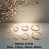 Stainless Steel Hoop Earrings by Ginger Lyne Huggie Style for Lobe Cartilage Piercing Body Jewelry - 3 of 4