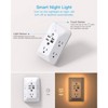 Itopfox Outlet Extender with Night Light, Multi Plug USB Wall Charger Surge Protector, 4 USB Ports (1 USB C), Power Strip Outlet Splitter for Home - 2 of 4