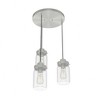 Hunter Fans 14.5" Devon Park Ceiling Light Brushed Nickel Finish 3-Bulb Pendant - 4 of 4