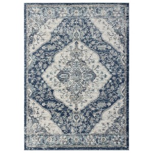 Luxe Weavers Vintage Floral Medallion Indoor Area Rug - 1 of 4