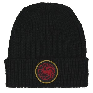 Game Of Thrones: House Of The Dragon Beanie Targaryen Yarn Knit Beanie Hat Cap - 1 of 4