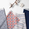 Bacati - Olivia Coral/Navy Storage Toy Chest - 3 of 4