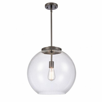 Athens - 1 Light Pendant In Industrial Style-16.38 Inches Tall and 15.75 Inches Wide